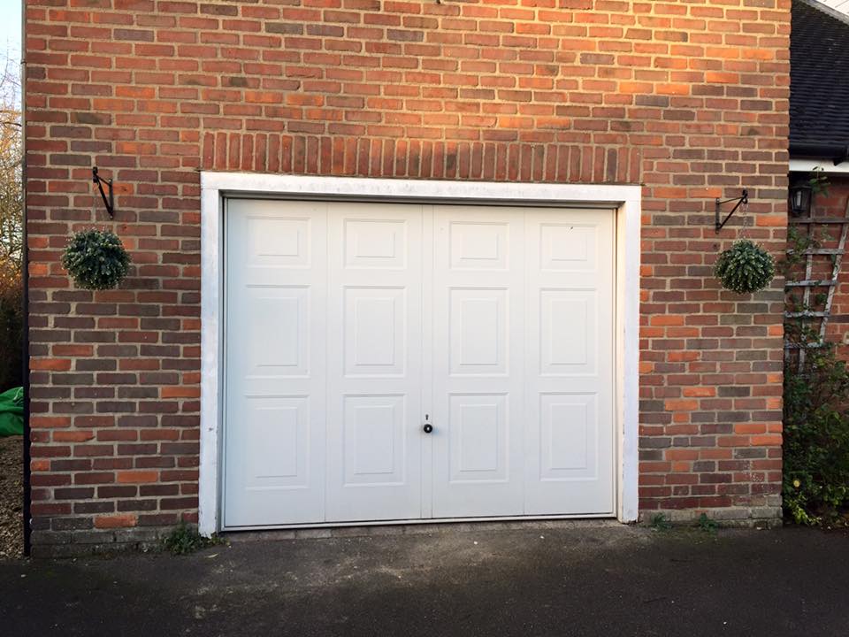 Light Oak SeceuroGlide Roller Garage Door in Oakley | Shutter Spec Security